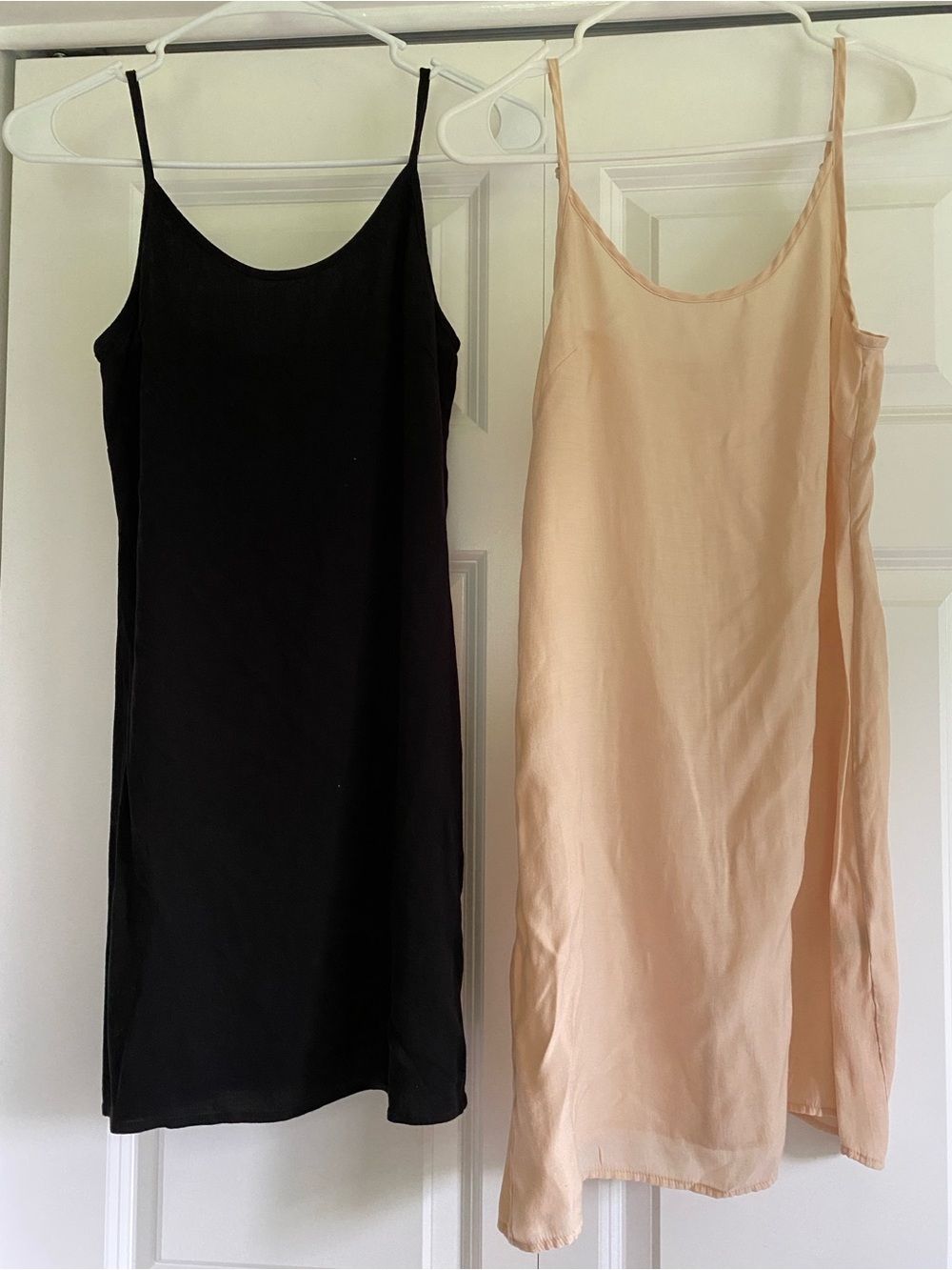 Christy Dawn Set of 2 Slips - Blush and Black